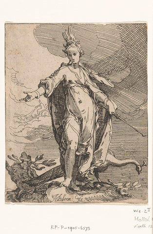 Juno, Abraham Bloemaert, 1608 - 1612 Canvas Print