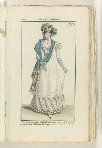 Journal des Dames et des Modes 1822, Costume Parisien (2096), anonymous, 1822 Canvas Print