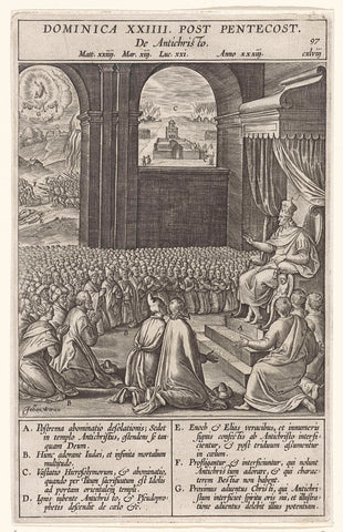 False messiah, Johannes Wierix, 1593 Canvas Print