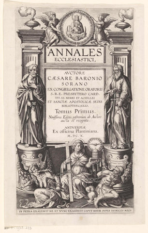 Peter, Paul and the Catholic Church, anonymous, 1610 Canvas Print