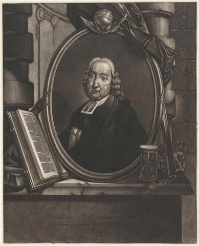 Portrait of Petrus van Ede, Jan Stolker, 1759 Canvas Print