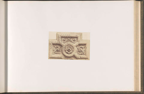 Plaster model for decoration of the Palais du Louvre by Edme Petit, Édouard Denis Baldus, c. 1855 - c. 1857 Canvas Print