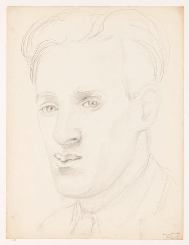 Self-portrait: B-1-1, April 1942, Cor van Teeseling, 1942 Canvas Print