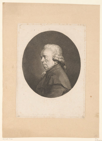 Portret van Johann Christian Brand, Adam von Bartsch, 1793 Canvas Print