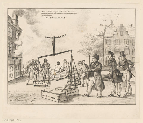 Cartoon on the condemnation of C. de Bruyn and his sons, anonymous, in or after 1834 Canvas Print