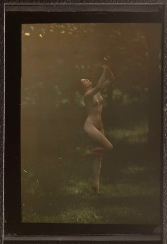 Nude Dancer with Aulos, Arnold Genthe, c. 1911 - c. 1916 Canvas Print