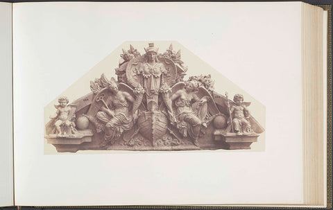 Plaster model for sculpture on the Palais du Louvre: 