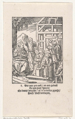 Christuskind bouwt een huis, Christoffel van Sichem (II), 1617 Canvas Print