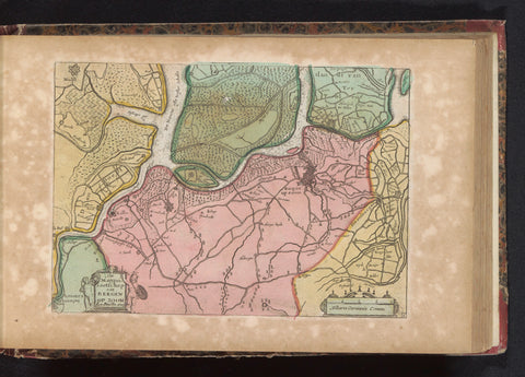 Map of the Marquisate of Bergen op Zoom, anonymous, 1735 Canvas Print