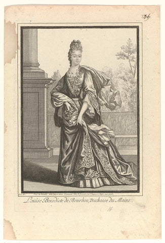 Louise Benedicte de Bourbon, Duchess of Maine, Robert Bonnart, after 1692 - c. 1700 Canvas Print