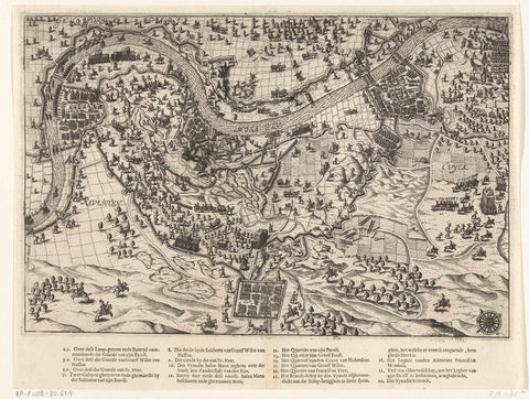 Siege and capture of Grave by Maurits, 1602, Bartholomeus Willemsz. Dolendo (attributed to), 1602 - 1610 Canvas Print