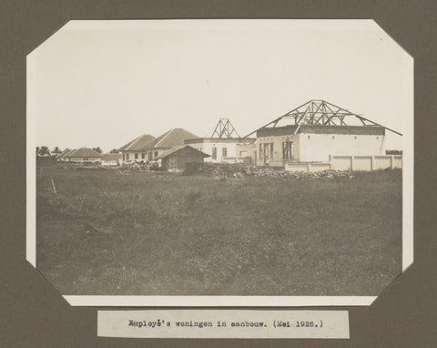 Employé's homes under construction. (May 1926.), anonymous, 1926 Canvas Print