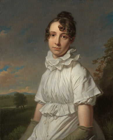 Portrait of Emma Jane Hodges, Charles Howard Hodges, c. 1810 Canvas Print