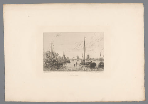 View of Zaandam, Maxime François Antoine Lalanne, 1878 Canvas Print