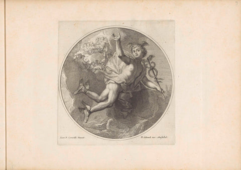 Mercury, Pieter Sluyter, 1693 Canvas Print