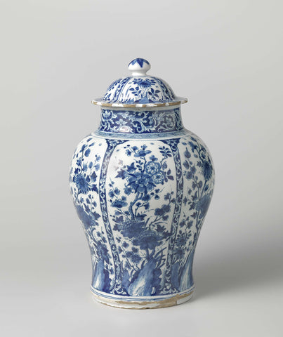 Lidded jar, anonymous, c. 1700 - c. 1730 Canvas Print