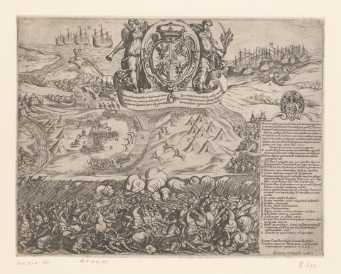 Battle between the armies of the King of Poland and Charles, Duke of Sudermanland, Antonio Tempesta, 1606 Canvas Print