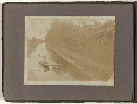 Two women in a canoe on Clevia, anonymous, c. 1910 Canvas Print