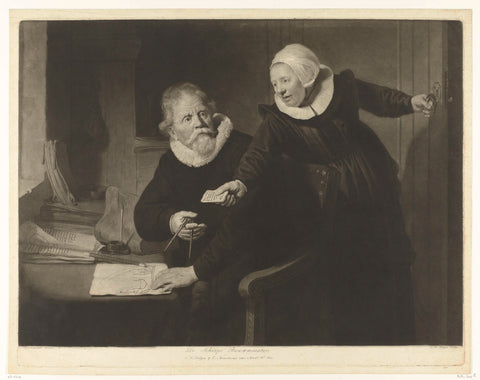 Shipbuilder Jan Rijcksen and his wife Griet Jans, Charles Howard Hodges, 1802 Canvas Print