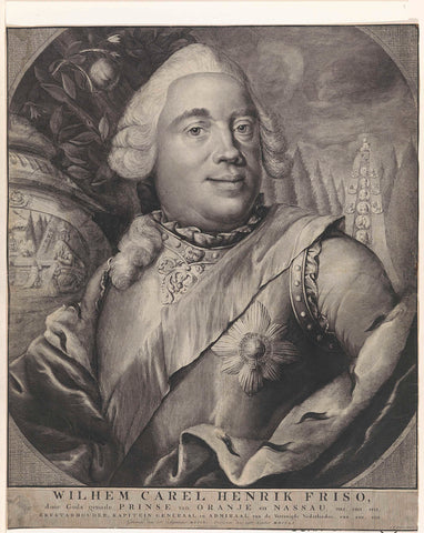 Portrait of William IV, Prince of Orange-Nassau, Christian Friedrich Fritzsch, 1751-1774 Canvas Print