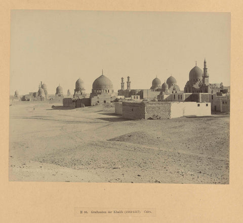 Tombs of the Caliphs in Cairo, Pascal Sébah, c. 1888 - c. 1898 Canvas Print