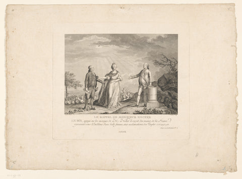 Return of Jacques Necker, 1788, Charles Etienne Gaucher, 1789 Canvas Print