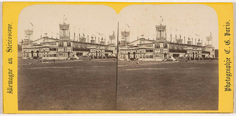 Festival hall for the first German Choral Festival (Sängerbundesfest) in Dresden, 1865, Charles Gaudin, 1865 Canvas Print