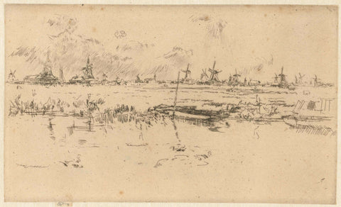 Zaandam, James Abbott McNeill Whistler, 1889 Canvas Print