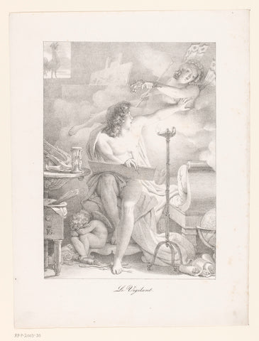 Diligent artist, Pierre Narcisse Guérin, 1816 Canvas Print