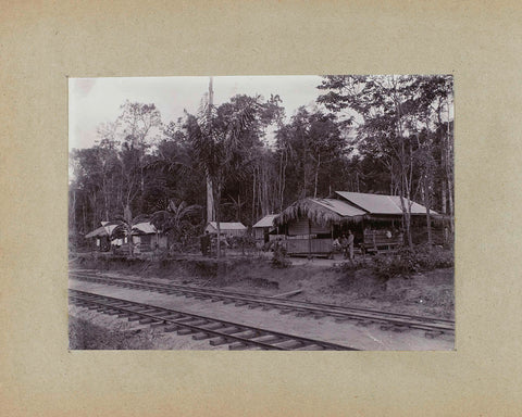 Kamp langs Lawaspoorlijn, Augusta Curiel (attributed to), 1905 - 1910 Canvas Print