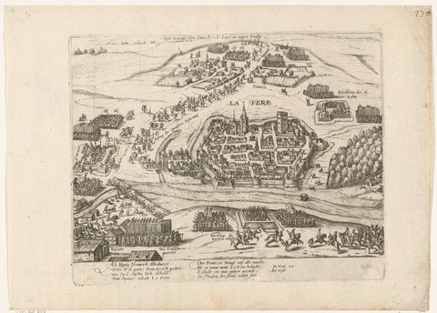 Henry IV takes La Fère, 1596, Frans Hogenberg (workshop of), 1596 - 1598 Canvas Print