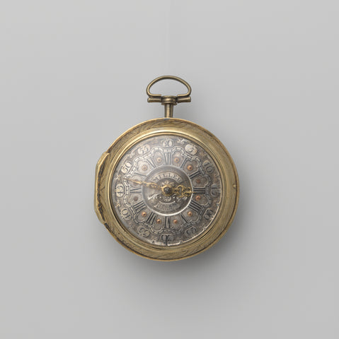 Pocket watch with passionate representation of Minerva, T. Miller, 1763 Canvas Print