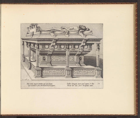 Funerary monument for Antoine Perrenot, Johannes or Lucas van Doetechum, 1563 Canvas Print