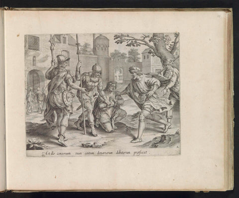 The Ruthless Slave Has His Debtor Imprisoned, Anonymous, 1585 Canvas Print