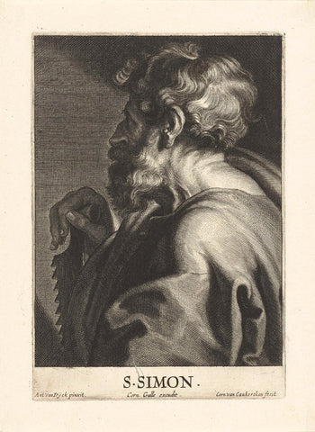 Simon, Cornelis van Caukercken, c. 1640 - 1680 Canvas Print