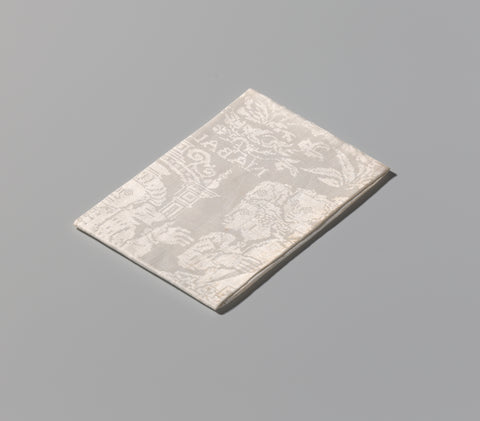 Napkin with Nabal, Quirijn Jansz. Damask, c. 1620 Canvas Print