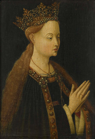 The Virgin, anonymous, c. 1500 Canvas Print