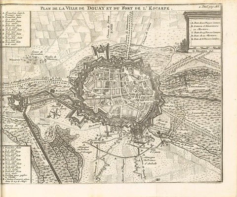 Siege of Douai, 1710, Matthijs Pool (possibly), 1714 - 1716 Canvas Print