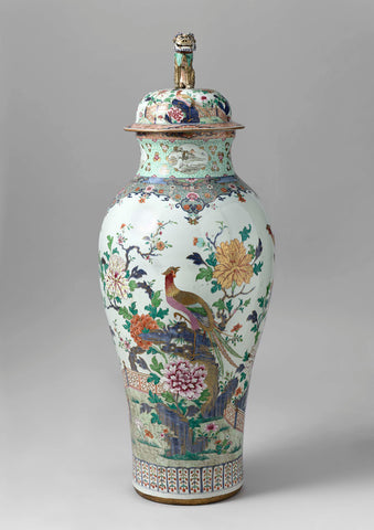 Two Lidded Vases, anonymous, c. 1750 - c. 1780 Canvas Print