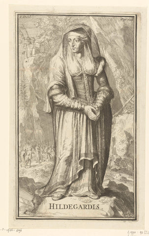 Portrait of Hildegard, Romeyn de Hooghe, 1701 Canvas Print