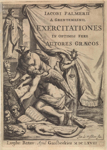 Title page for: Exercitationes, 1668, Jan de Visscher, 1668 Canvas Print