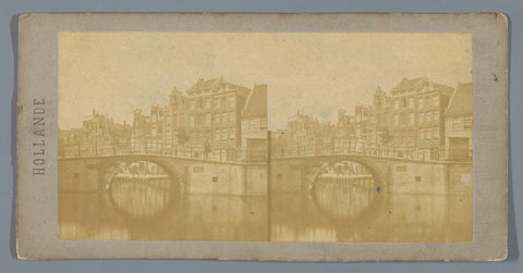 Hoek Looiersgracht and Prinsegracht, Amsterdam, Charles-Henri Plaut, 1858 Canvas Print