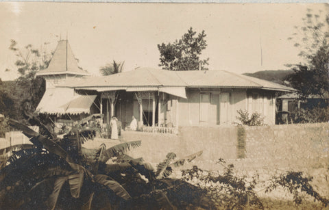 House in Port-au-Prince, Andries Augustus Boom, 1912 Canvas Print