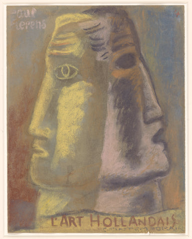 Omslagontwerp voor: Paul Fierens, L'art hollandais contemporain, 1933, Leo Gestel, c. 1931 - c. 1933 Canvas Print