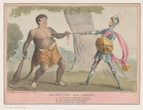 English political cartoon, 1835, anonymous, 1835 Canvas Print