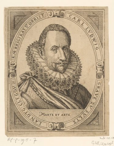 Portrait of Carl Ludwig, Count of Sulz, Landgrave of Klettgau, Hans Sibmacher, 1590-1611 Canvas Print