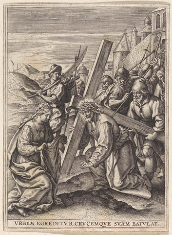 Carrying the Cross, anonymous, 1560 - 1600 Canvas Print