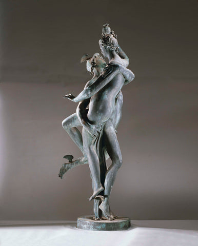 Mercury and Psyche, L. Gasne, c. 1890 - c. 1895 Canvas Print