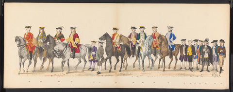 Masquerade of the Leiden students, 1875 (plate 20), Gerardus Johannes Bos, 1875 Canvas Print