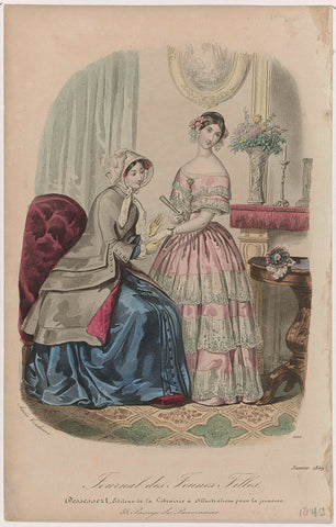 Young Women's Journal, Jan. 1849, No. 1508, anonymous, 1849 Canvas Print